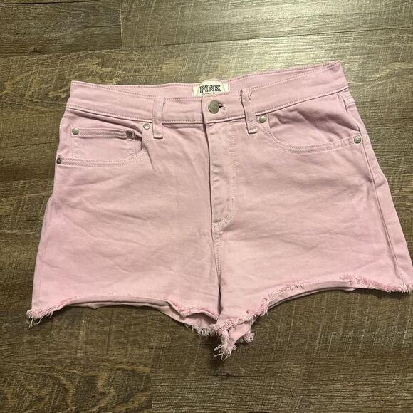 Pink Victorias Secret Womens Power Pastel Pink Shorts Sz10 - Picture 1 of 4